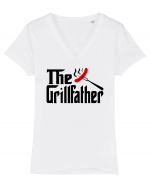 Grillfather Tricou mânecă scurtă guler V Damă Evoker
