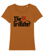 Grillfather Tricou mânecă scurtă guler larg fitted Damă Expresser