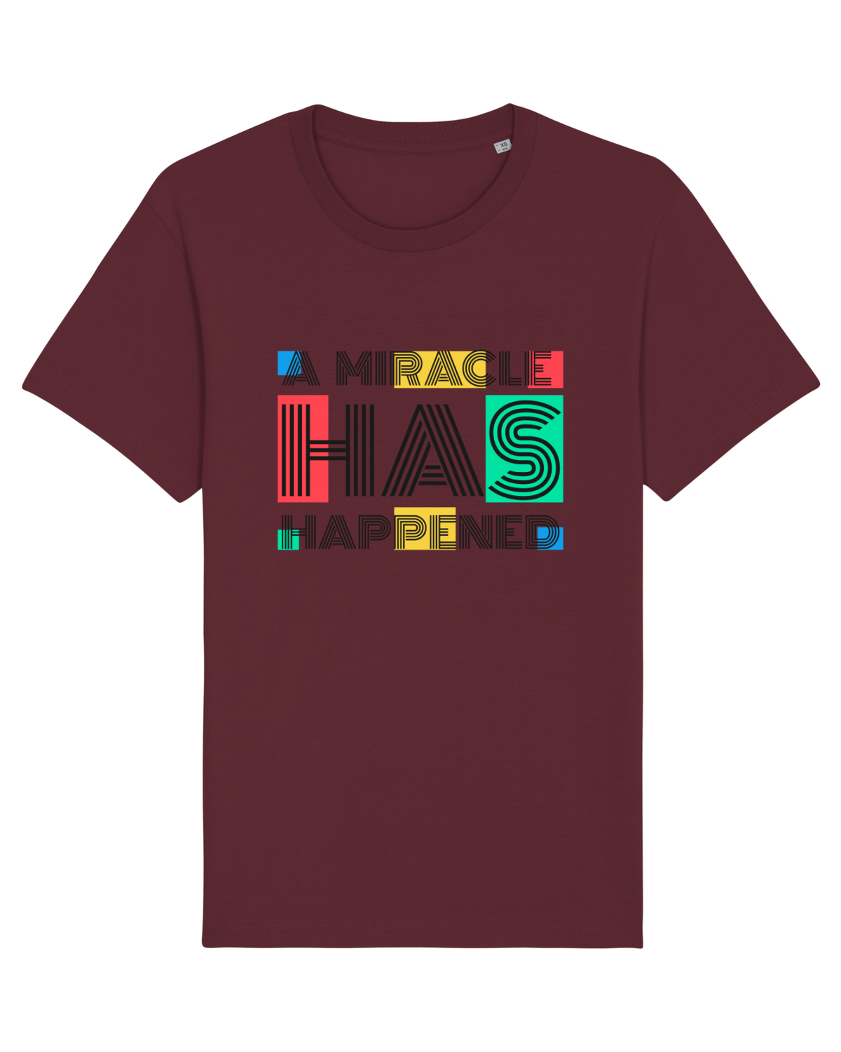 Tricou mânecă scurtă Unisex Rocker Burgundy
