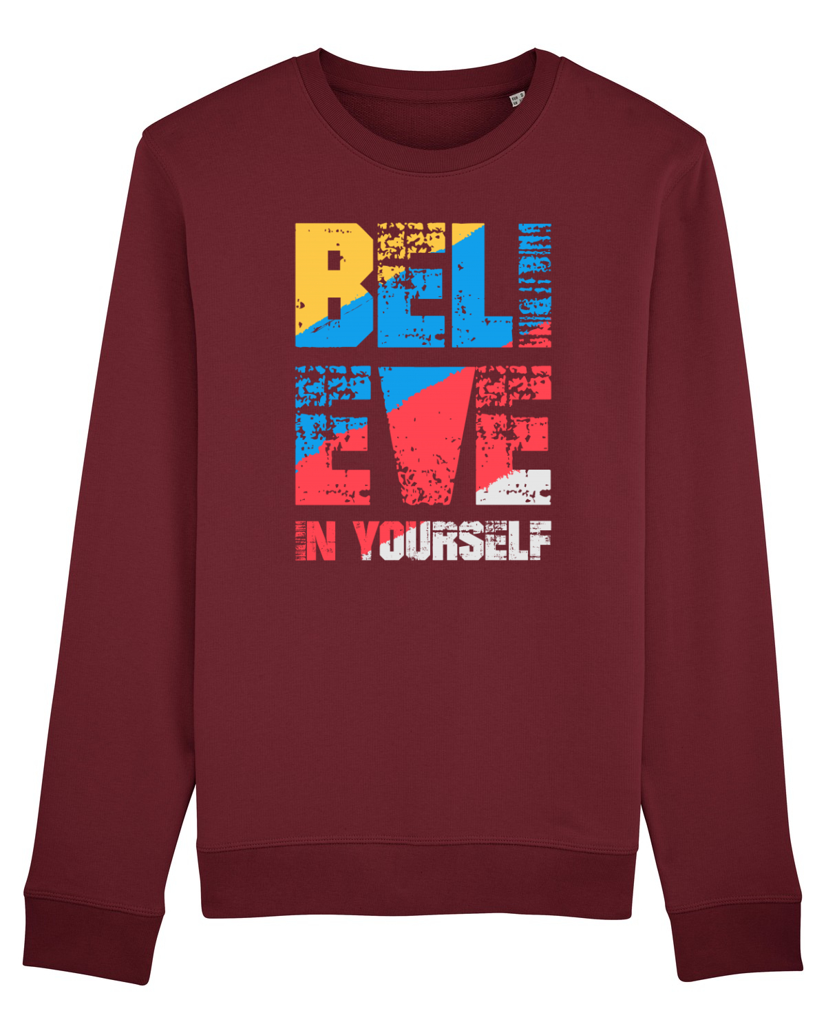Bluză mânecă lungă Unisex Rise Burgundy
