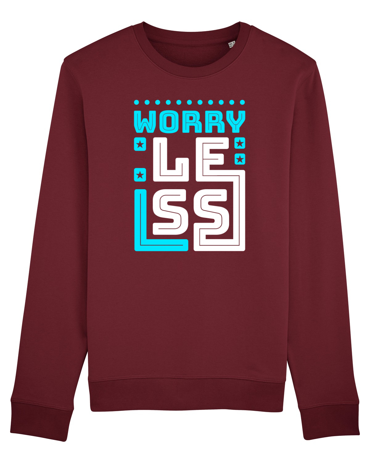 Bluză mânecă lungă Unisex Rise Burgundy