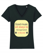 Good Music Tricou mânecă scurtă guler V Damă Evoker