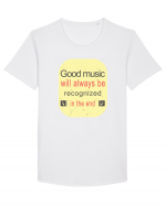 Good Music Tricou mânecă scurtă guler larg Bărbat Skater