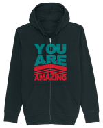 You are Amazing Hanorac cu fermoar Unisex Connector