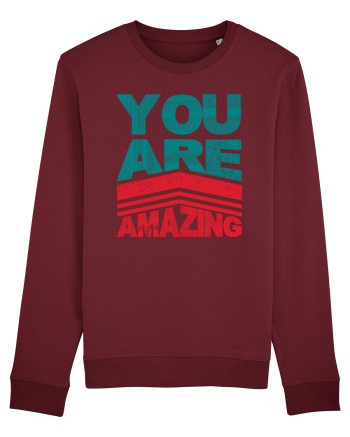 You are Amazing Burgundy