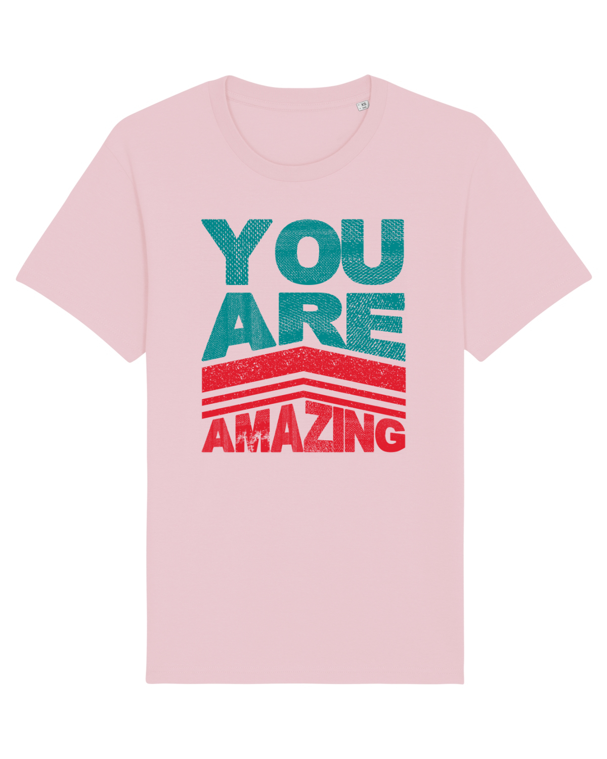 Tricou mânecă scurtă Unisex Rocker Cotton Pink