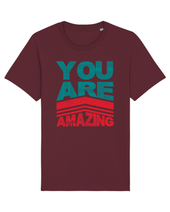 You are Amazing Burgundy