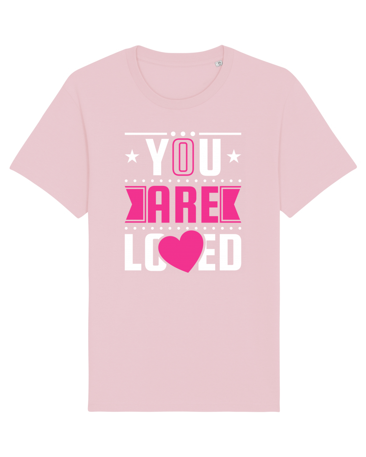 Tricou mânecă scurtă Unisex Rocker Cotton Pink