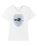 Motorcycle ride 3 Tricou mânecă scurtă guler V Bărbat Presenter