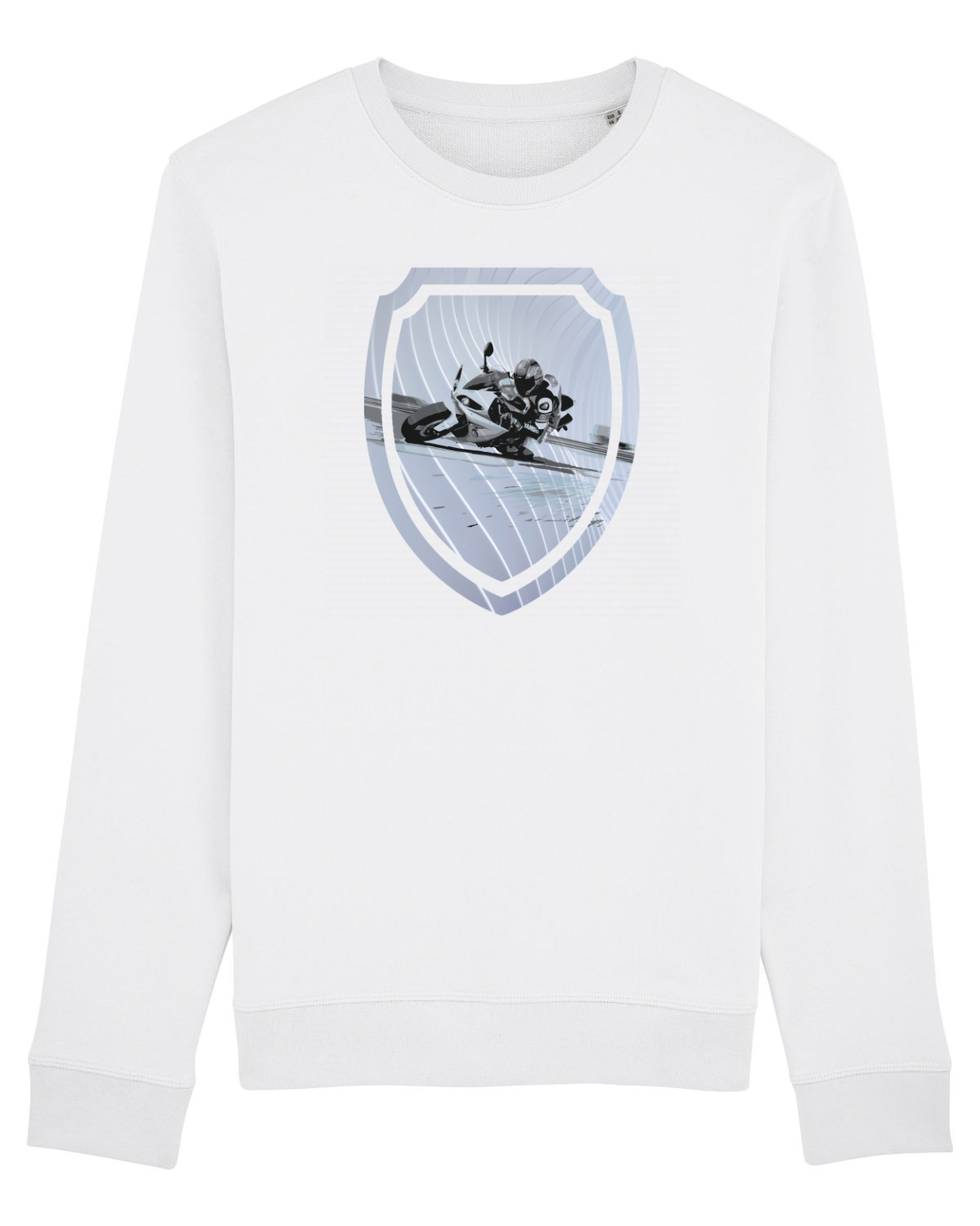 Bluză mânecă lungă Unisex Rise White