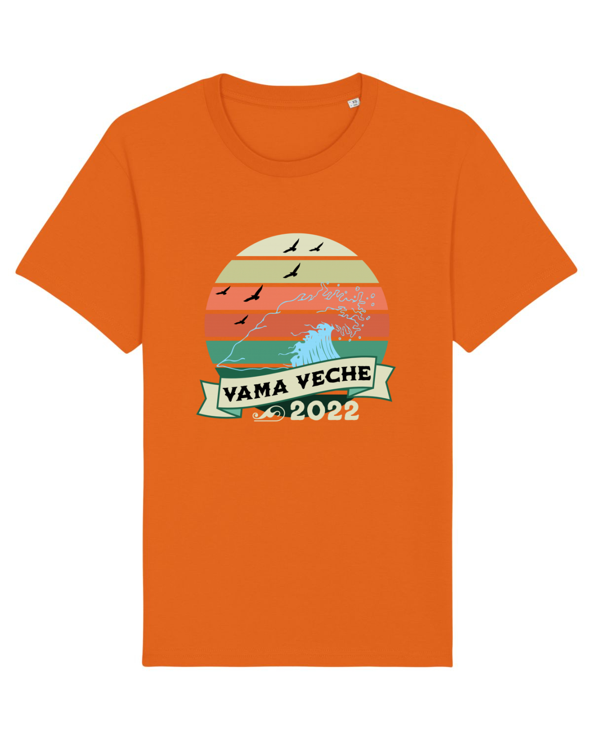 Tricou mânecă scurtă Unisex Rocker Bright Orange