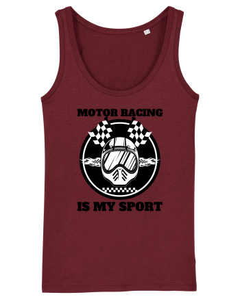 Motor Racing Is My Sport Burgundy