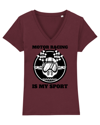 Motor Racing Is My Sport Burgundy
