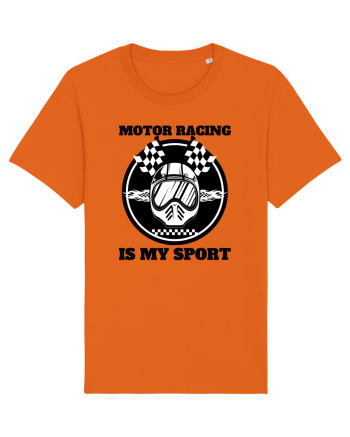 Motor Racing Is My Sport Bright Orange