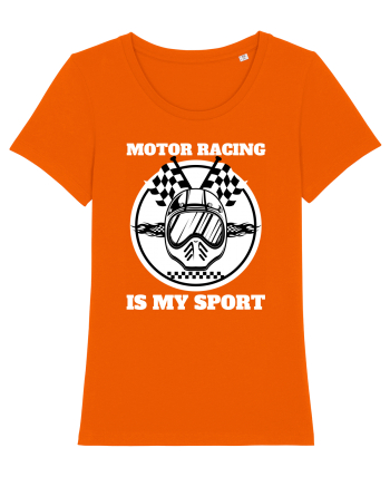 Motor Racing Is My Sport Bright Orange