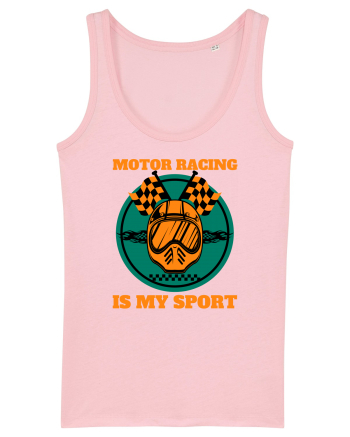 Motor Racing Is My Sport Cotton Pink