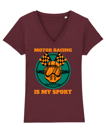 Motor Racing Is My Sport Burgundy