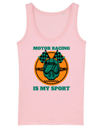 Motor Racing Is My Sport Cotton Pink