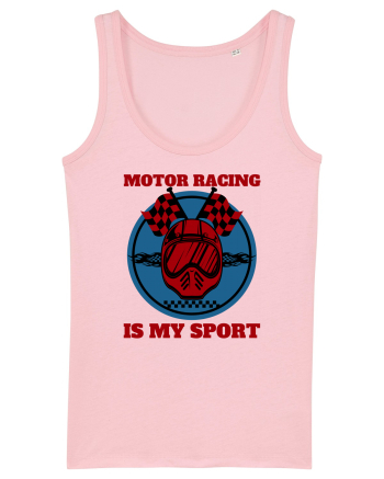 Motor Racing Is My Sport Cotton Pink