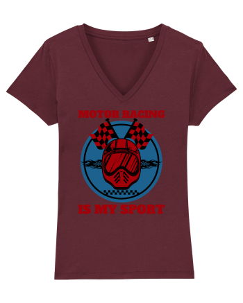 Motor Racing Is My Sport Burgundy