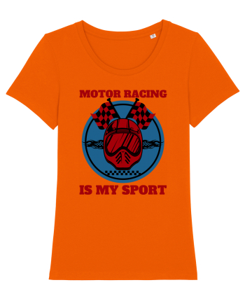 Motor Racing Is My Sport Bright Orange