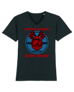 Motor Racing Is My Sport Tricou mânecă scurtă guler V Bărbat Presenter