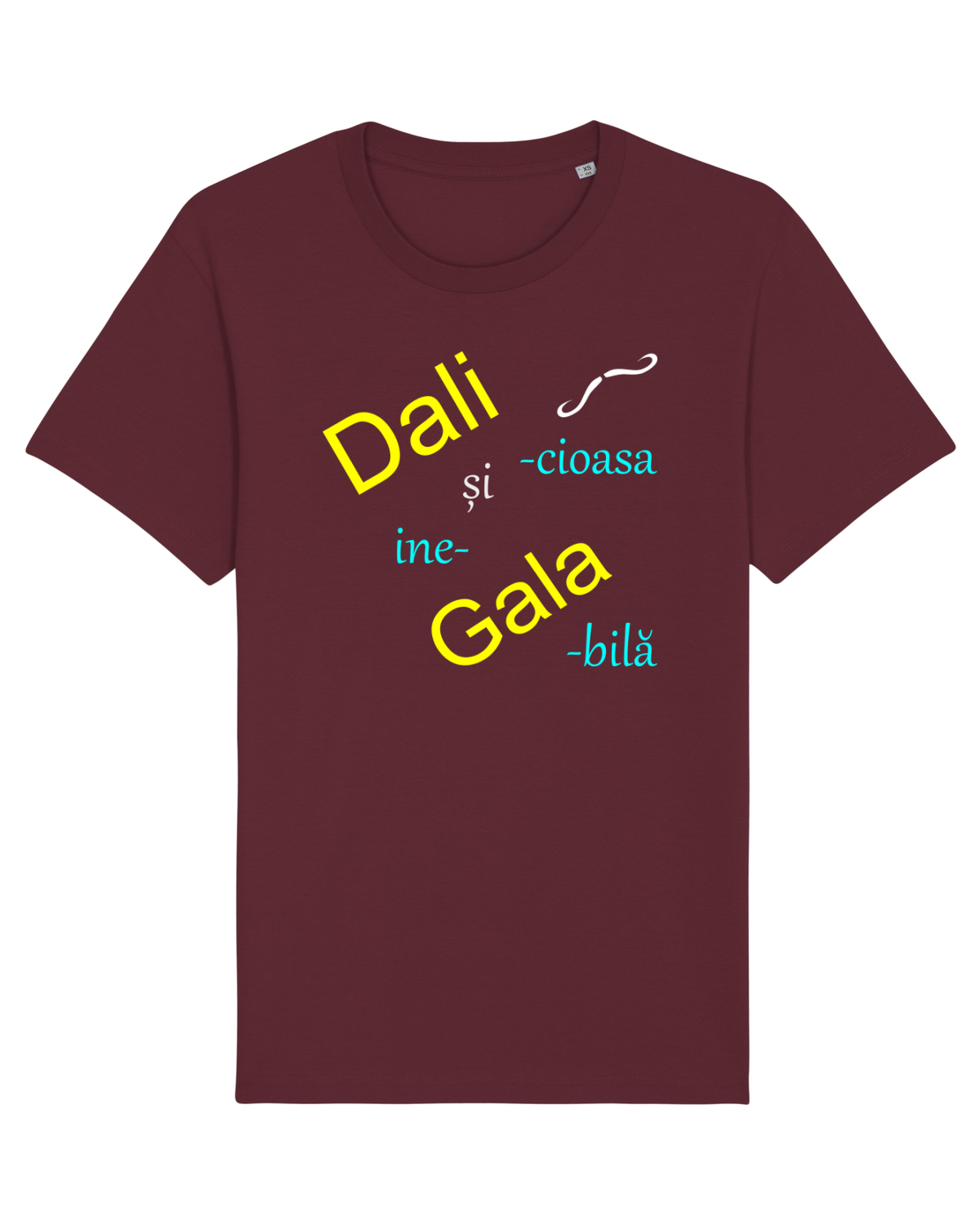 Tricou mânecă scurtă Unisex Rocker Burgundy
