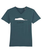 CAT - ERPILLAR Tricou mânecă scurtă guler V Bărbat Presenter