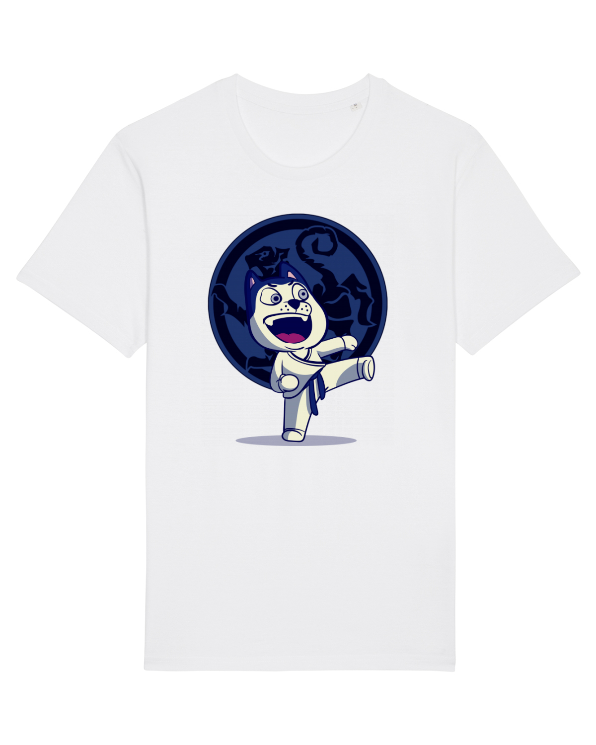Tricou mânecă scurtă Unisex Rocker White