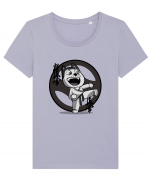 Karate Dog Tricou mânecă scurtă guler larg fitted Damă Expresser