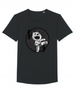 Karate Dog Tricou mânecă scurtă guler larg Bărbat Skater