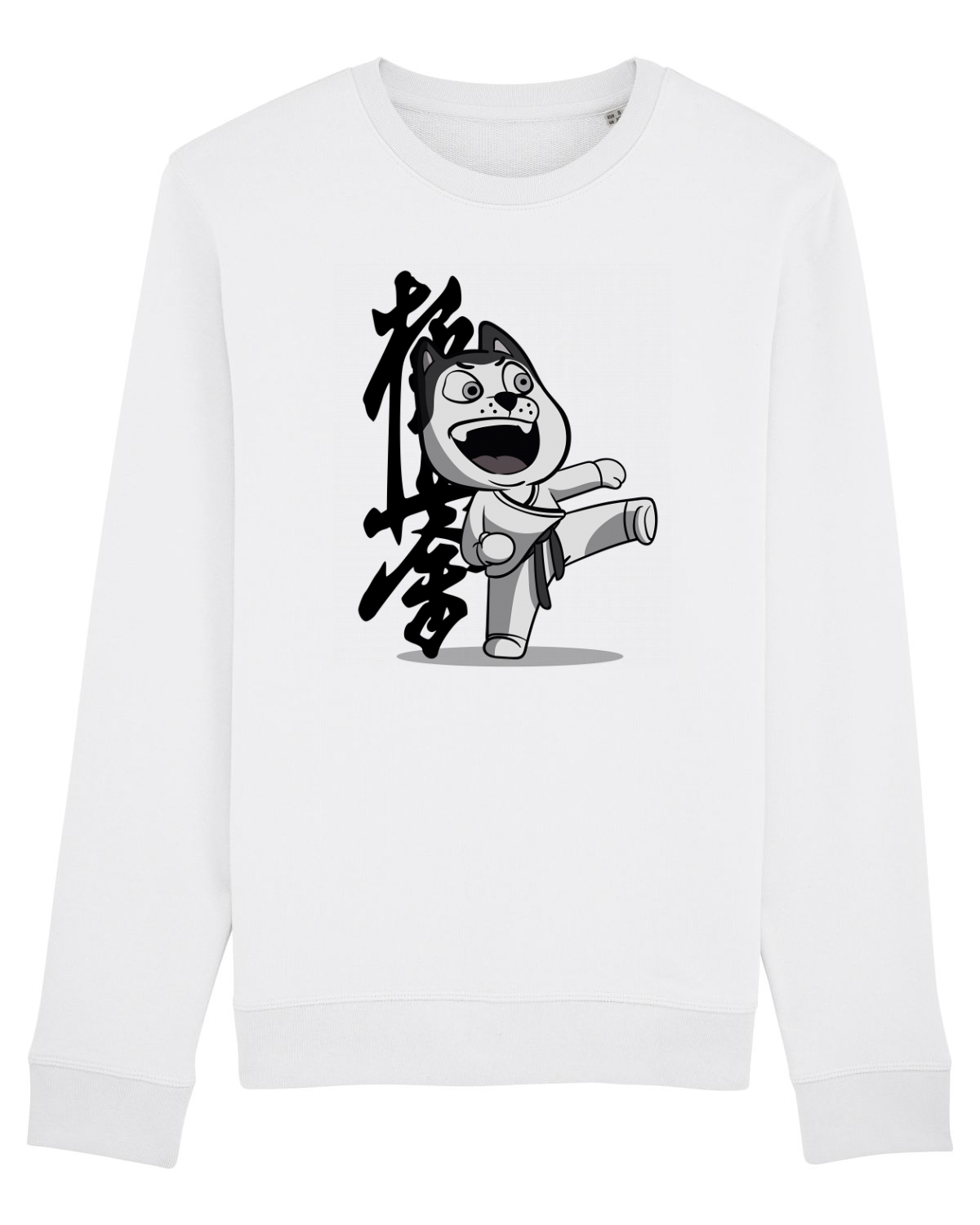 Bluză mânecă lungă Unisex Rise White