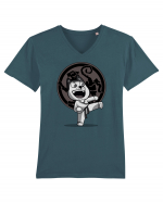 Karate Dog Tricou mânecă scurtă guler V Bărbat Presenter