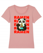 Ramen Panda Tricou mânecă scurtă guler larg fitted Damă Expresser