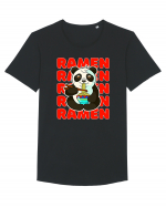 Ramen Panda Tricou mânecă scurtă guler larg Bărbat Skater