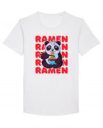 Ramen Panda Tricou mânecă scurtă guler larg Bărbat Skater