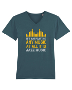 Jazz Music Tricou mânecă scurtă guler V Bărbat Presenter