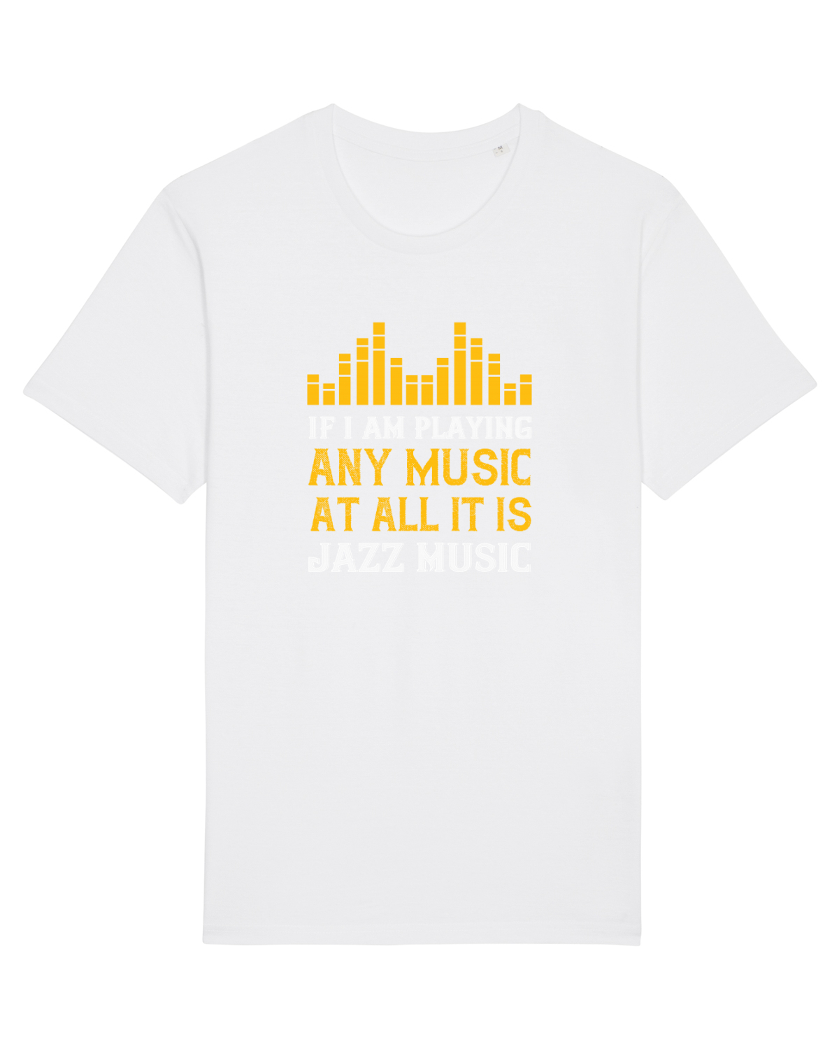 Tricou mânecă scurtă Unisex Rocker White
