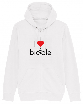 I Love Bicycle White