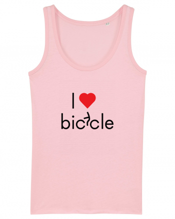 I Love Bicycle Cotton Pink