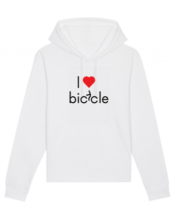 I Love Bicycle White