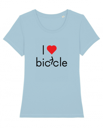 I Love Bicycle Sky Blue