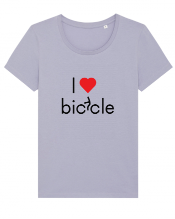 I Love Bicycle Lavender