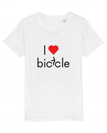 I Love Bicycle White