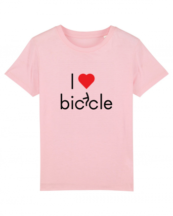 I Love Bicycle Cotton Pink