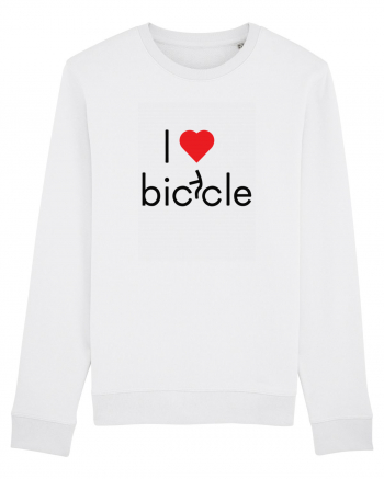 I Love Bicycle White