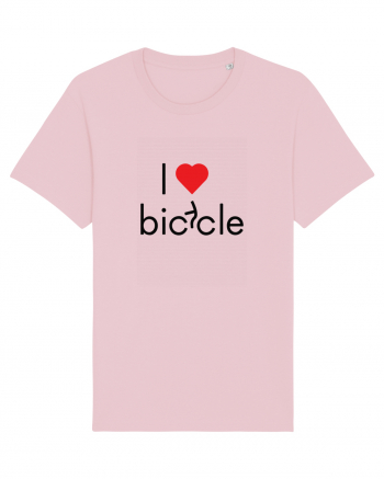 I Love Bicycle Cotton Pink