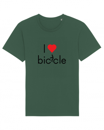 I Love Bicycle Bottle Green