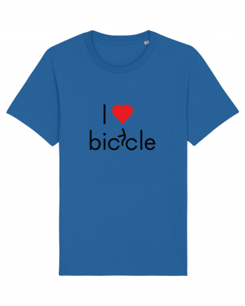 I Love Bicycle Royal Blue