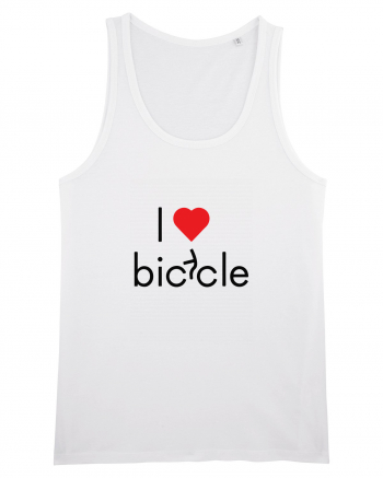 I Love Bicycle White